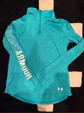 Under Armour Teal Half-Zip Performance Top